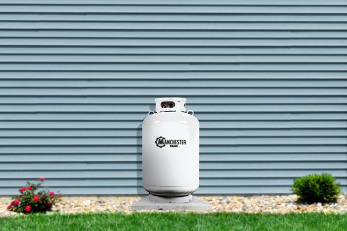 120 Gallon Vertical Propane Tank - ASME