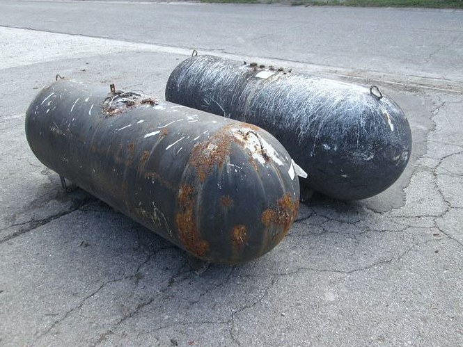 Used 250 Gallon Scrapped Propane Tank