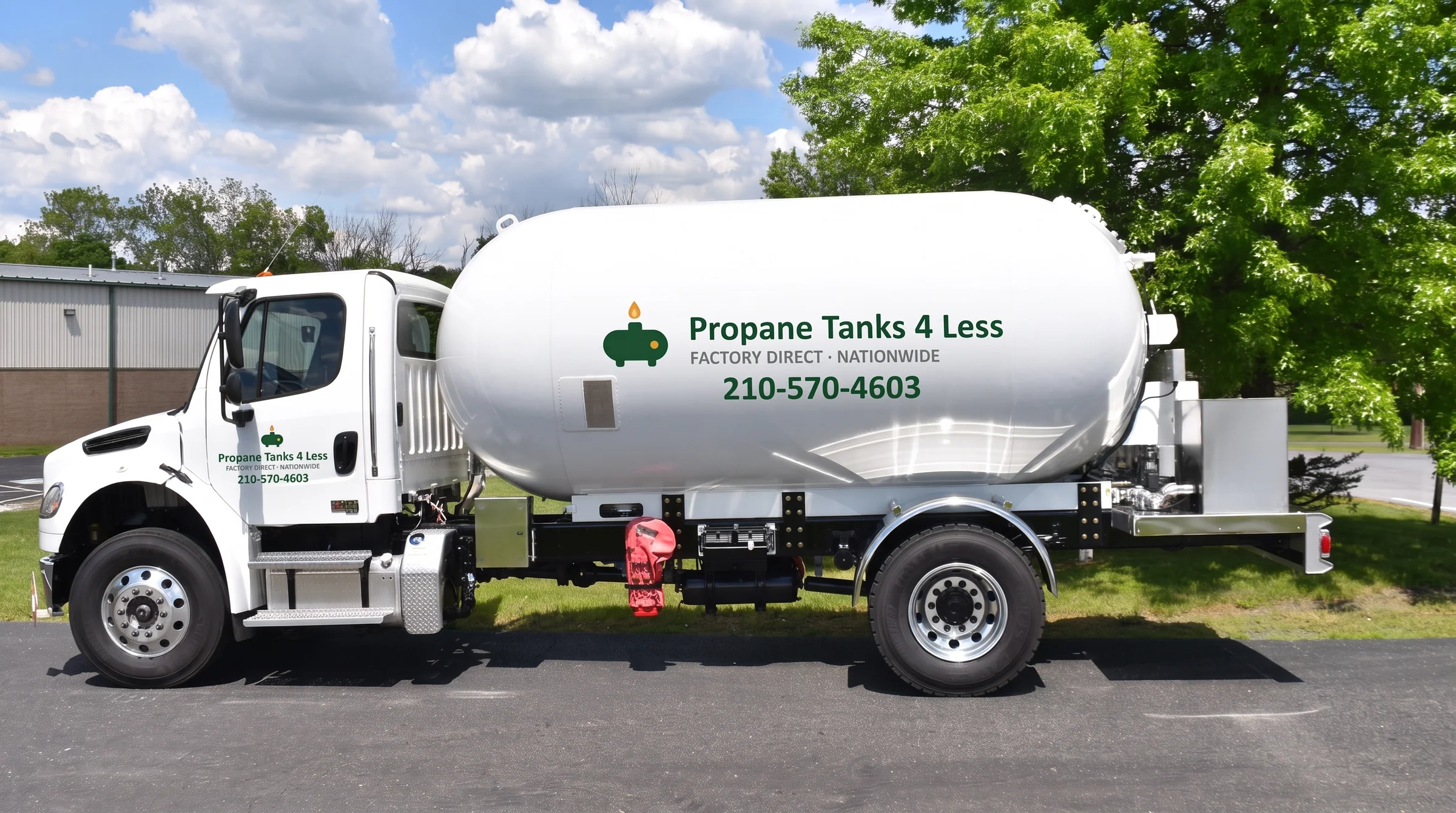 Propane Tanks 4 Less nationwide delivery truck with safety certification